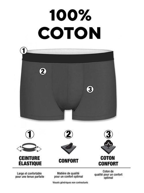 Lot de 4 boxers homme en coton Classic Pierre Cardin - Kiabi