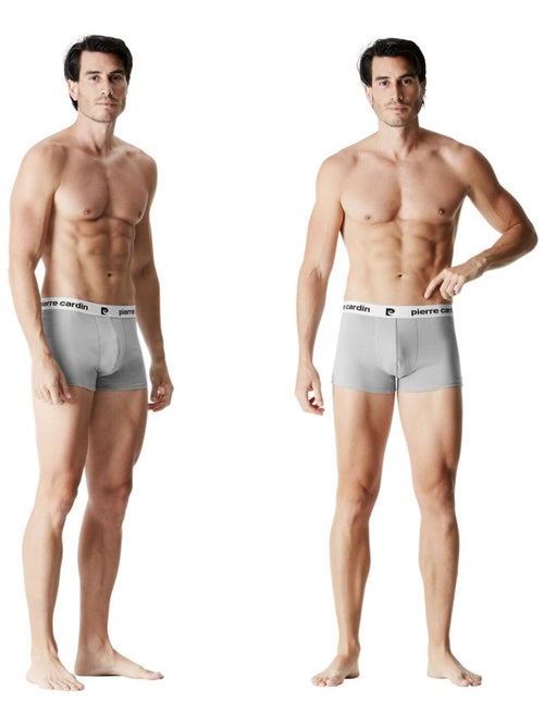 Lot de 4 boxers homme en coton Classic Pierre Cardin - Kiabi