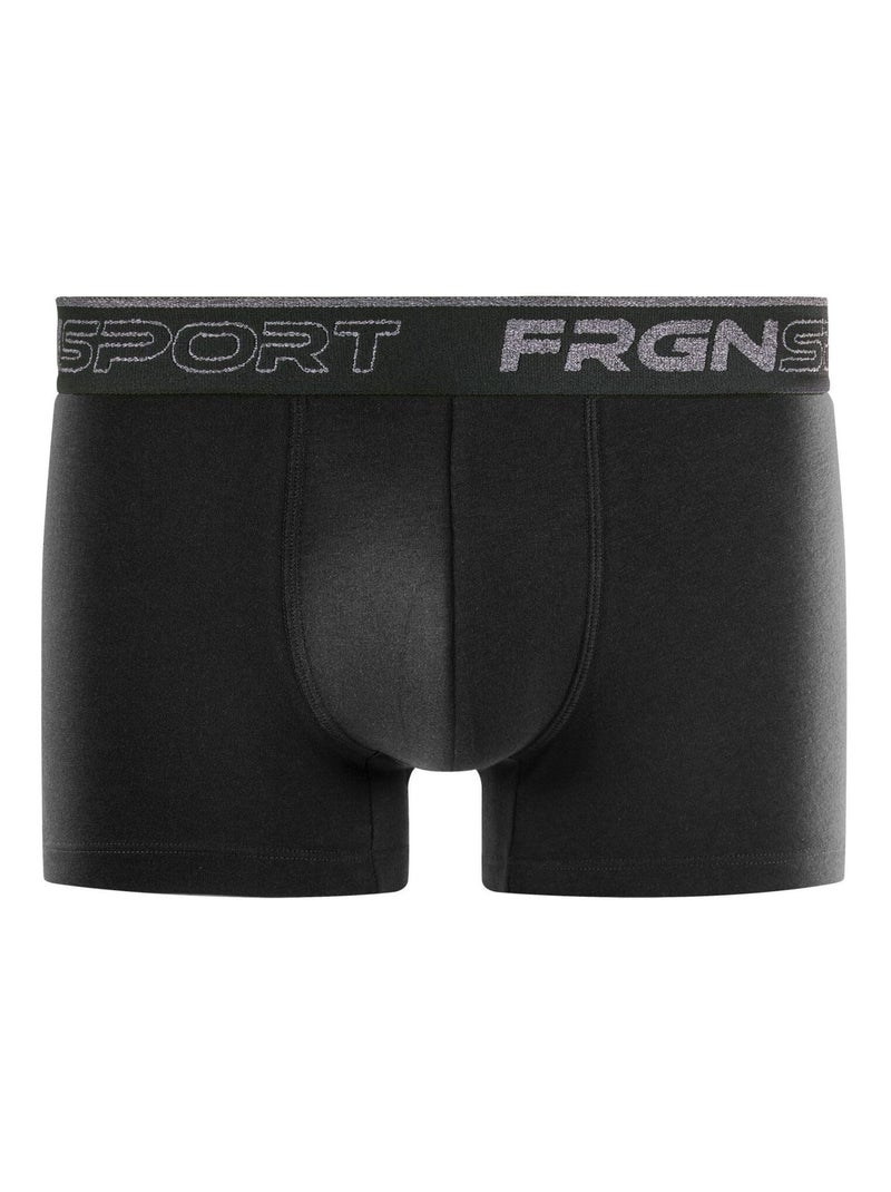 Lot de 4 boxers homme en coton Dynamic Jim Freegun Noir Gris - Kiabi