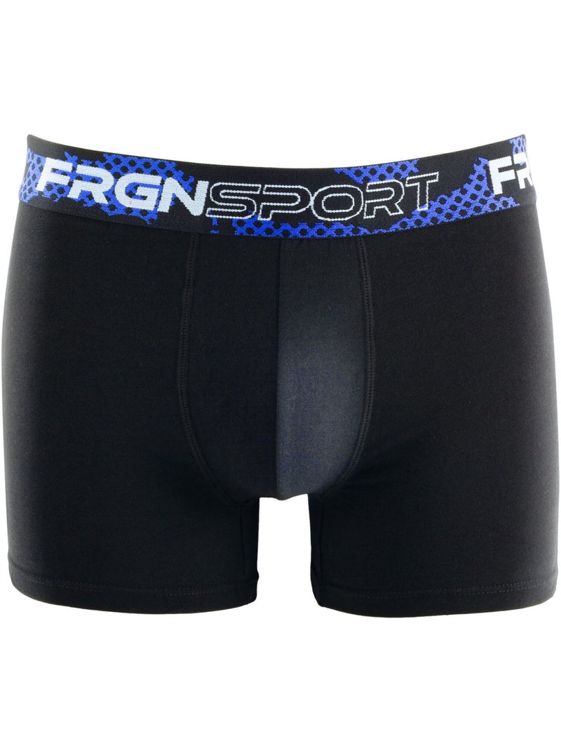 Lot de 4 boxers homme en coton Dynamics Tom Freegun Noir - Kiabi