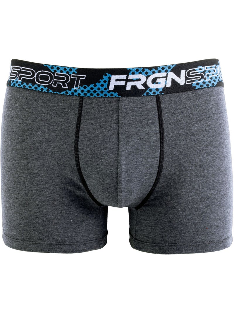 Lot de 4 boxers homme en coton Dynamics Tom Freegun Noir - Kiabi