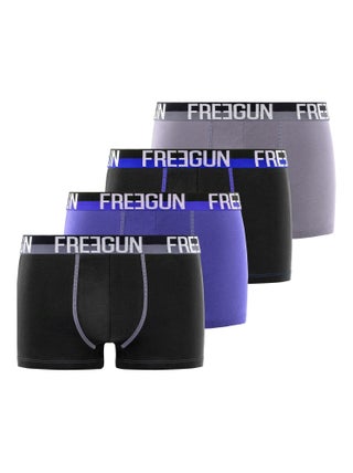 Lot de 4 boxers homme en coton Freegun Freegun