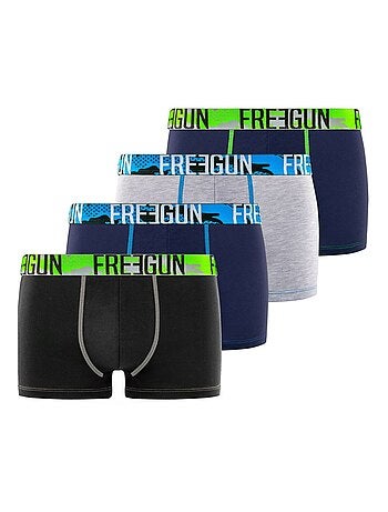 Lot de 4 boxers homme en coton Freegun