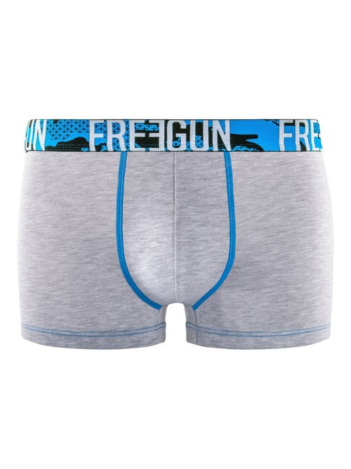 Lot de 4 boxers homme en coton Freegun - Kiabi