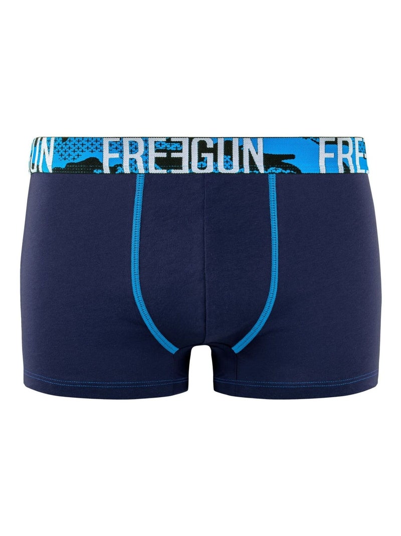 Lot de 4 boxers homme en coton Freegun Noir - Kiabi