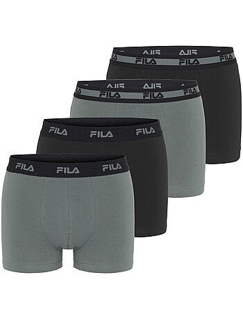 Lot de 4 boxers homme en coton FU5335 et FU5337 Fila