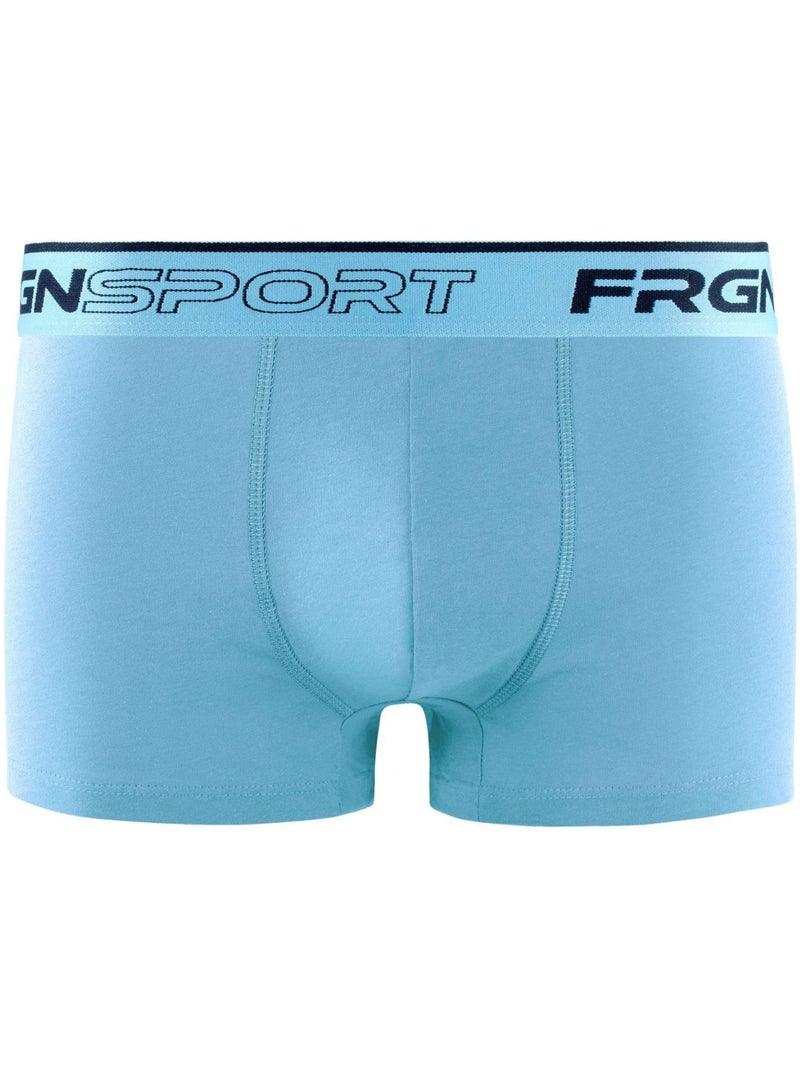Lot de 4 boxers homme en coton John Pastel Freegun Bleu - Kiabi