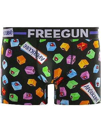 Lot de 4 boxers homme en coton la Vache qui Rit Freegun