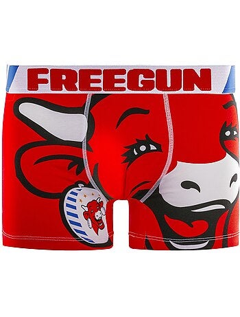 Lot de 4 boxers homme en coton la Vache qui Rit Freegun