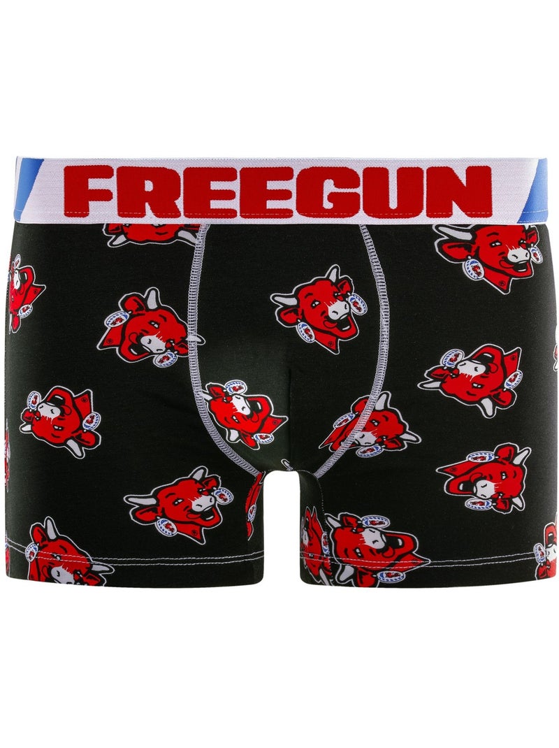 Lot de 4 boxers homme en coton la Vache qui Rit Freegun Rouge - Kiabi