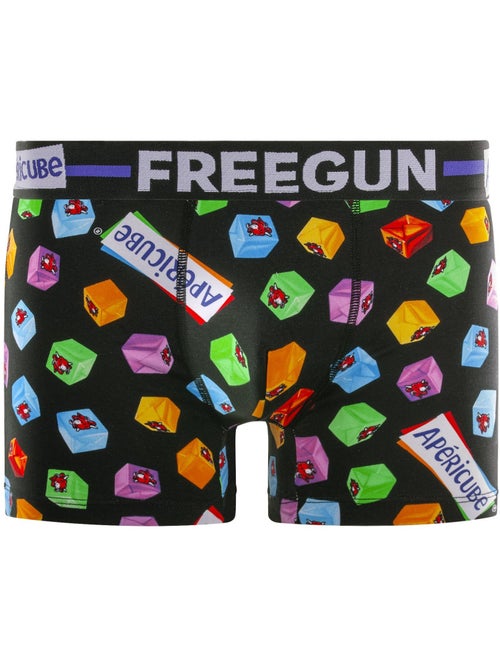 Lot de 4 boxers homme en coton la Vache qui Rit Freegun - Kiabi