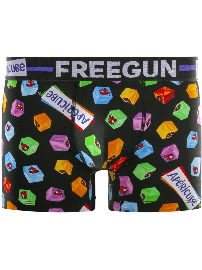 Lot de 4 boxers homme en coton la Vache qui Rit Freegun Rouge - Kiabi