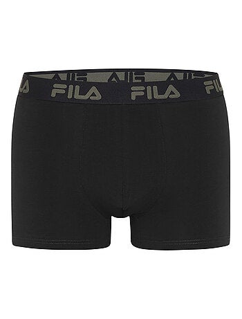 Lot de 4 boxers homme en coton uni Fila