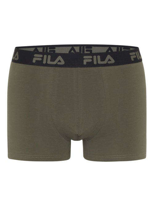 Lot de 4 boxers homme en coton uni Fila - Kiabi