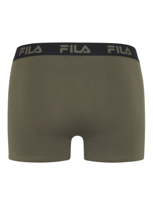 Lot de 4 boxers homme en coton uni Fila - Kiabi