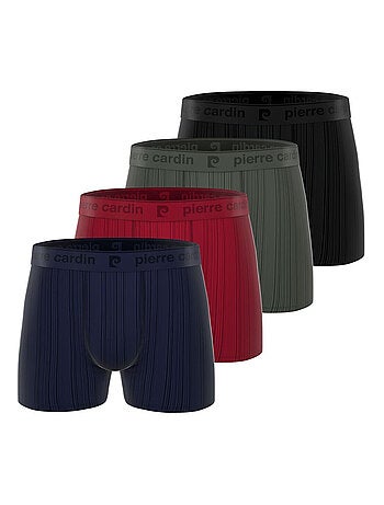 Lot de 4 boxers homme en microfibre Antonio Pierre Cardin