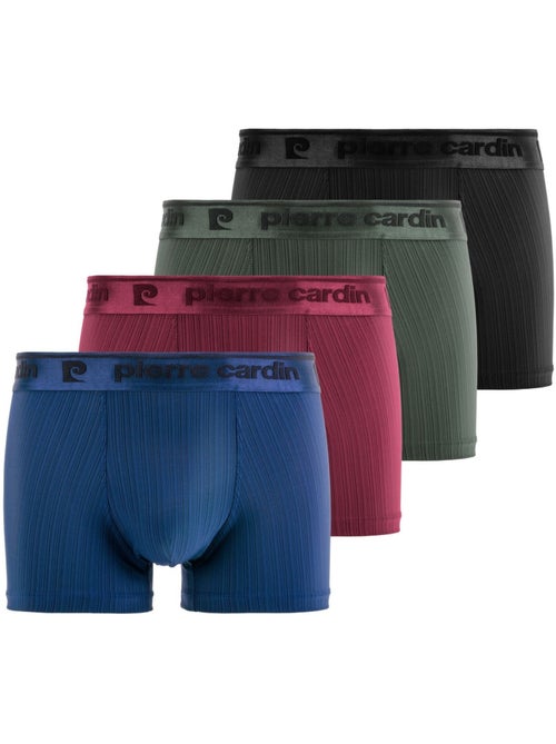 Lot de 4 boxers homme en microfibre Antonio Pierre Cardin - Kiabi