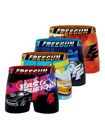 Lot de 4 boxers homme Fast and Furious Freegun