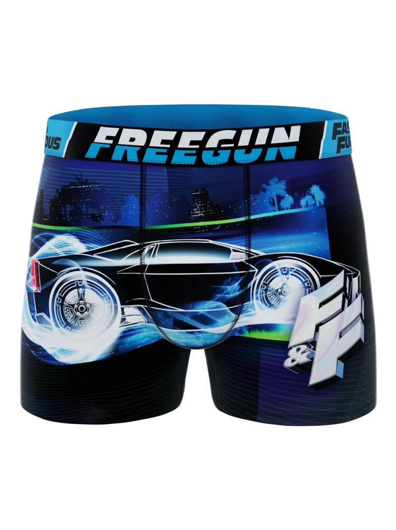 Lot de 4 boxers homme Fast and Furious Freegun Noir Rouge - Kiabi
