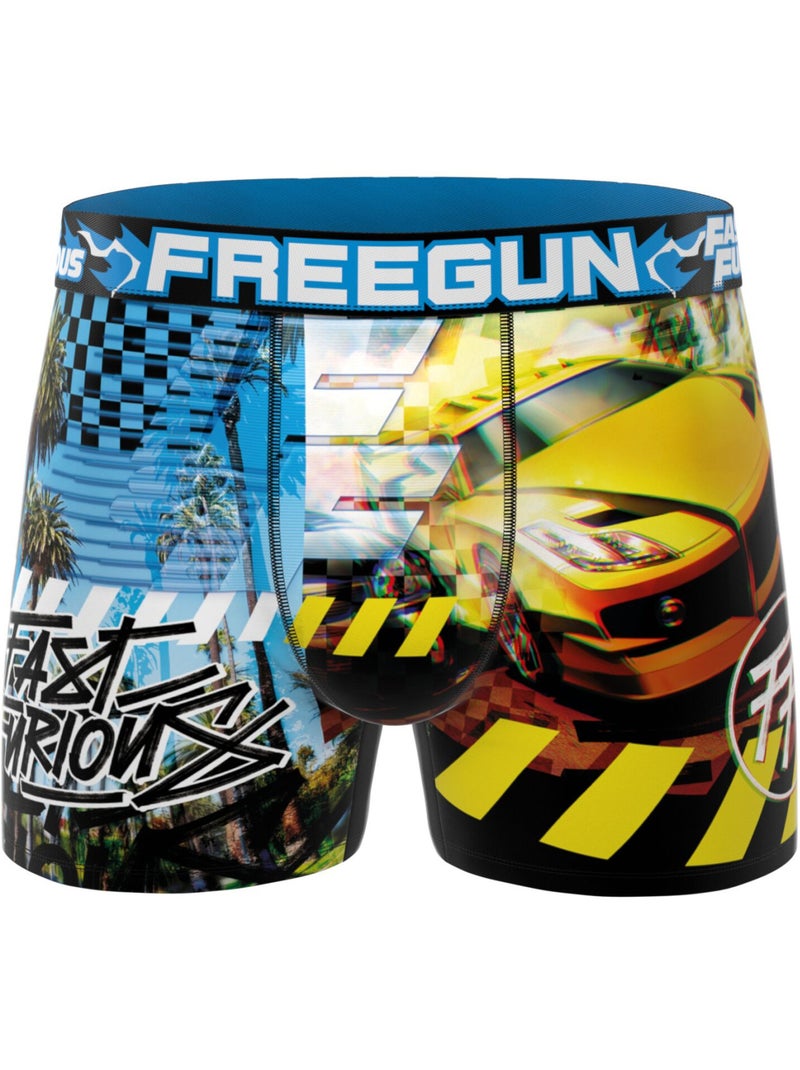 Lot de 4 boxers homme Fast and furious Freegun Rouge - Kiabi