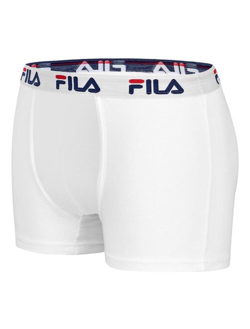 Lot de 4 Boxers Homme FILA 5016 coton couleur Blanc Fila - Kiabi