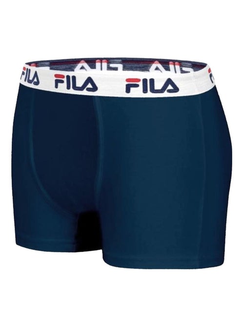 Lot de 4 Boxers Homme FILA 5016 coton couleur Navy Fila - Kiabi