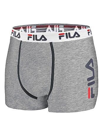 Lot de 4 Boxers Homme FILA 5040 coton couleur gris Fila