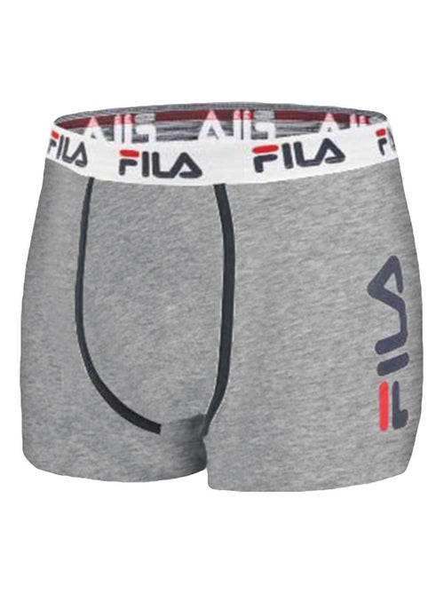 Lot de 4 Boxers Homme FILA 5040 coton couleur gris Fila - Kiabi