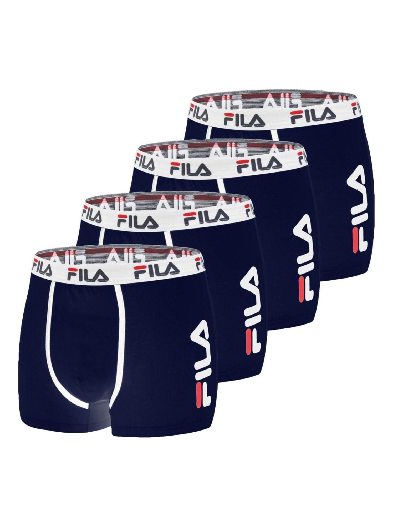 Lot de 4 Boxers Homme FILA 5040 coton couleur Navy Fila Bleu Kiabi 39.90