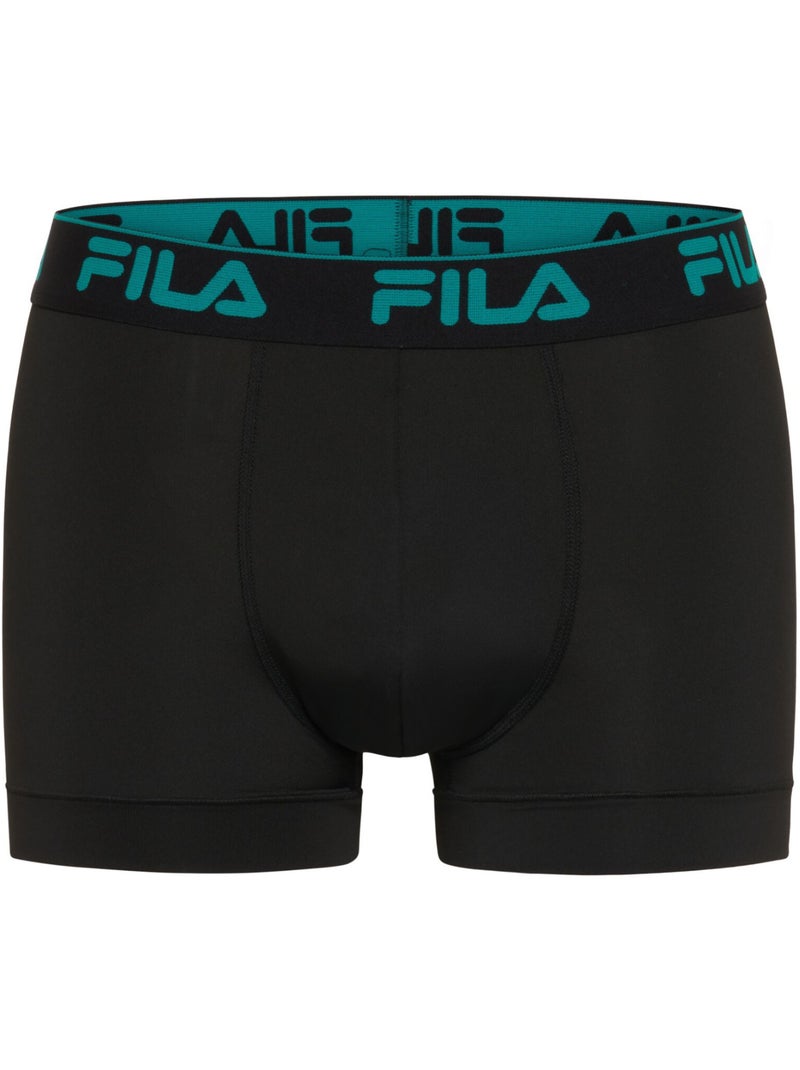 Lot de 4 boxers homme Fila FU5380 Fila Noir - Kiabi