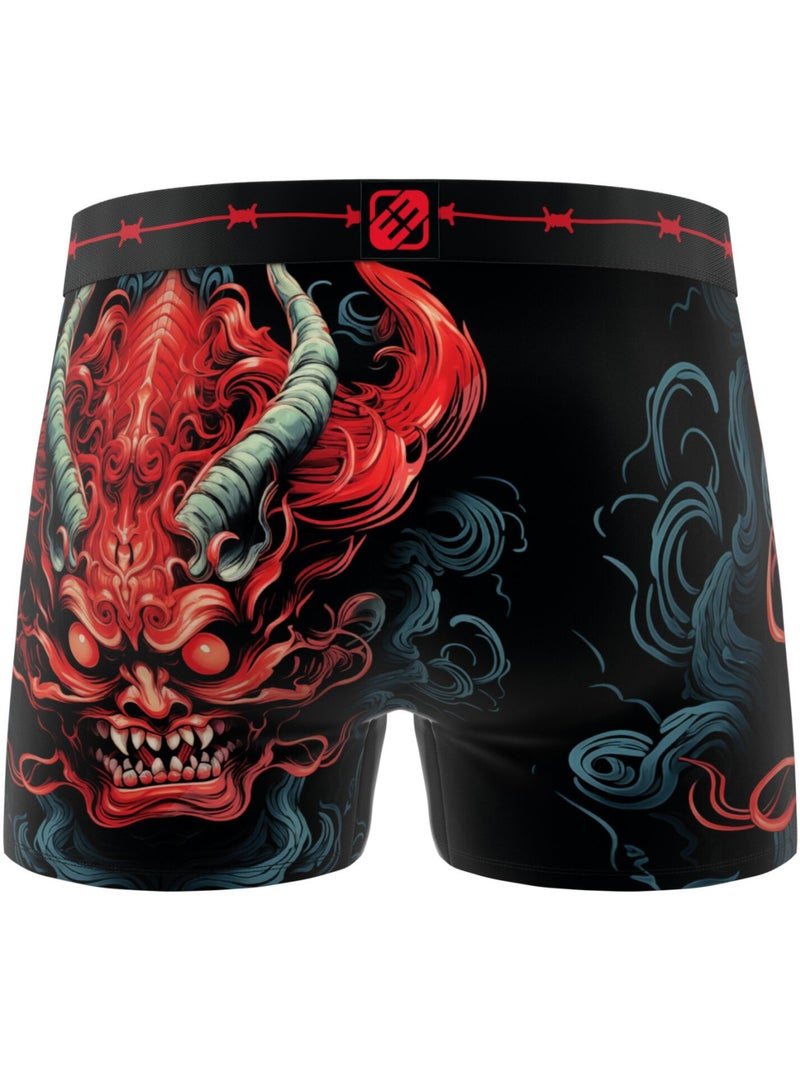 Lot de 4 boxers homme Heavy Rock Freegun Rouge - Kiabi