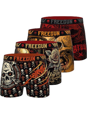 Lot de 4 boxers homme hyraw 6 freegun