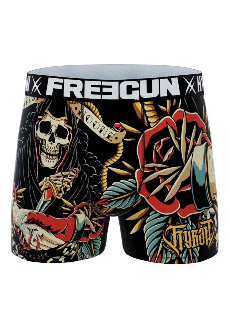 Lot de 4 boxers homme Hyraw Freegun Noir - Kiabi