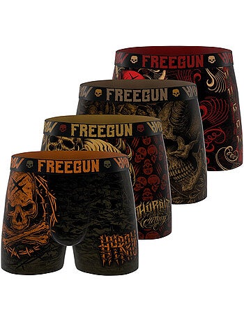 Lot de 4 boxers homme Hyraw Freegun