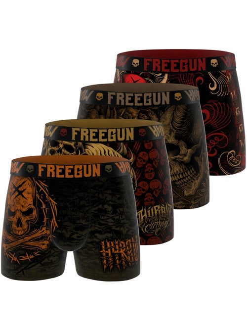 Lot de 4 boxers homme Hyraw Freegun - Kiabi
