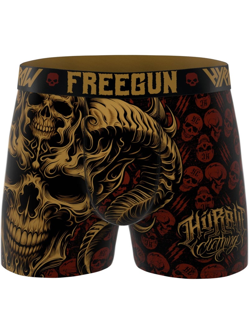 Lot de 4 boxers homme Hyraw Freegun Noir - Kiabi