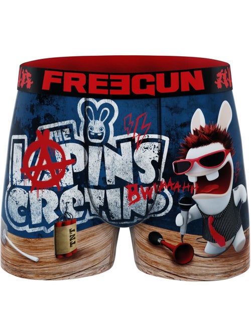 Lot de 4 boxers homme lapins crétins freegun - Kiabi