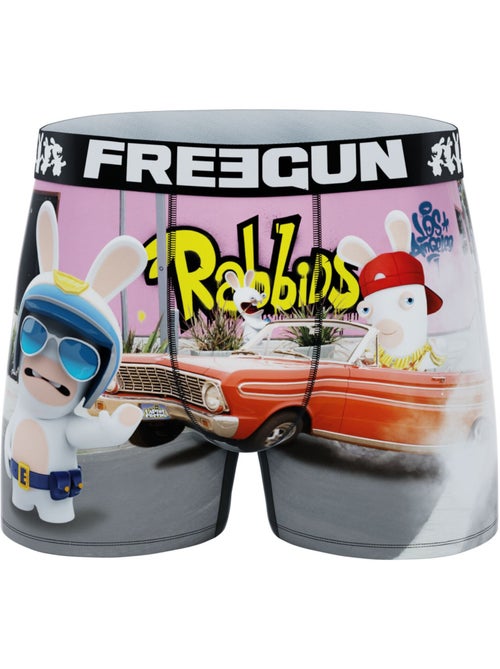 Lot de 4 boxers homme lapins crétins freegun - Kiabi