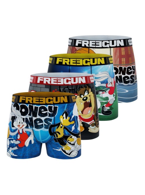 Lot de 4 boxers homme Looney Tunes Freegun - Kiabi