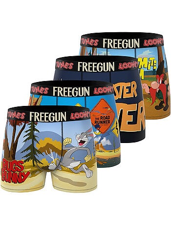 Lot de 4 boxers homme looney tunes freegun