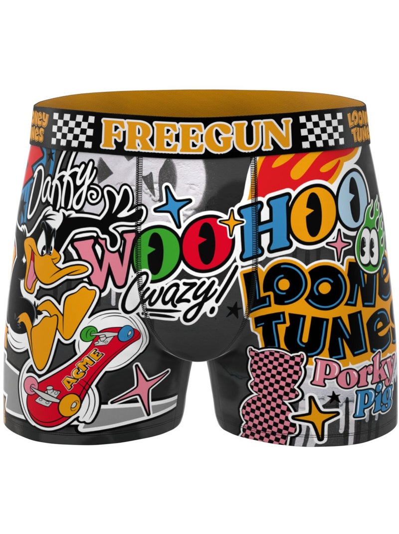 Lot de 4 boxers homme Looney Tunes Freegun Orange - Kiabi
