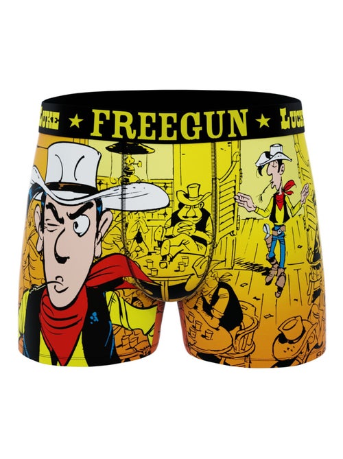 Lot de 4 boxers homme Lucky Luke Freegun - Kiabi