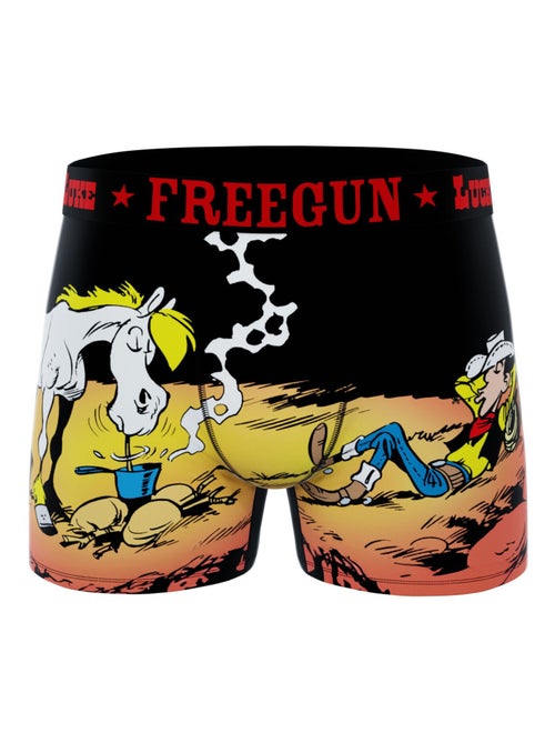 Lot de 4 boxers homme Lucky Luke Freegun - Kiabi