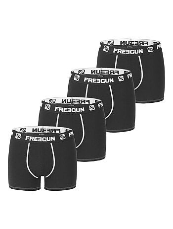 Lot de 4 Boxers homme microfibre Freegun