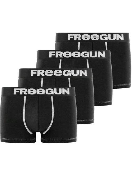 Lot de 4 Boxers homme microfibre Freegun - Kiabi