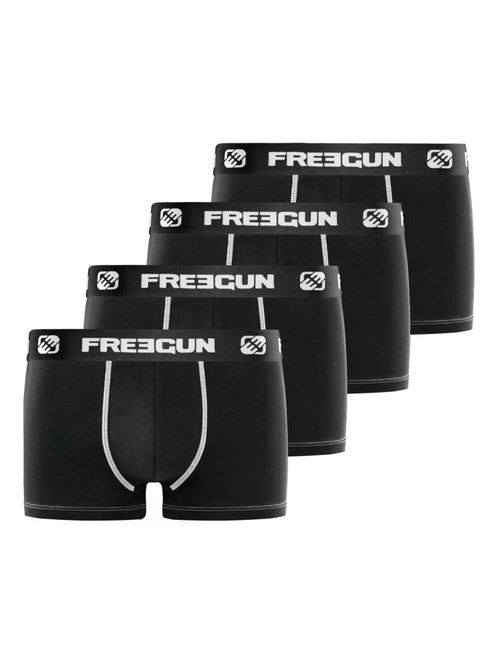 Lot de 4 Boxers homme microfibre Freegun - Kiabi