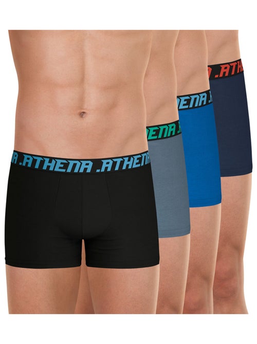 Lot de 4 boxers homme My Petit Prix Athena - Kiabi