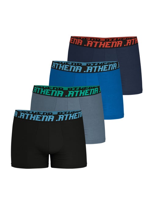 Lot de 4 boxers homme My Petit Prix Athena - Kiabi