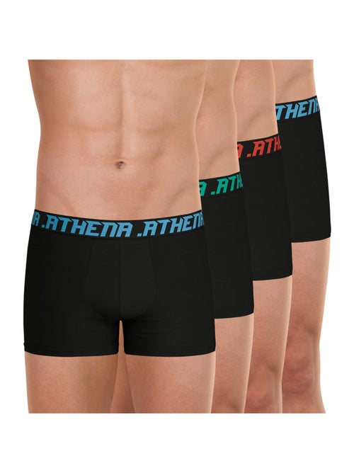 Lot de 4 boxers homme My Petit Prix Athena - Kiabi