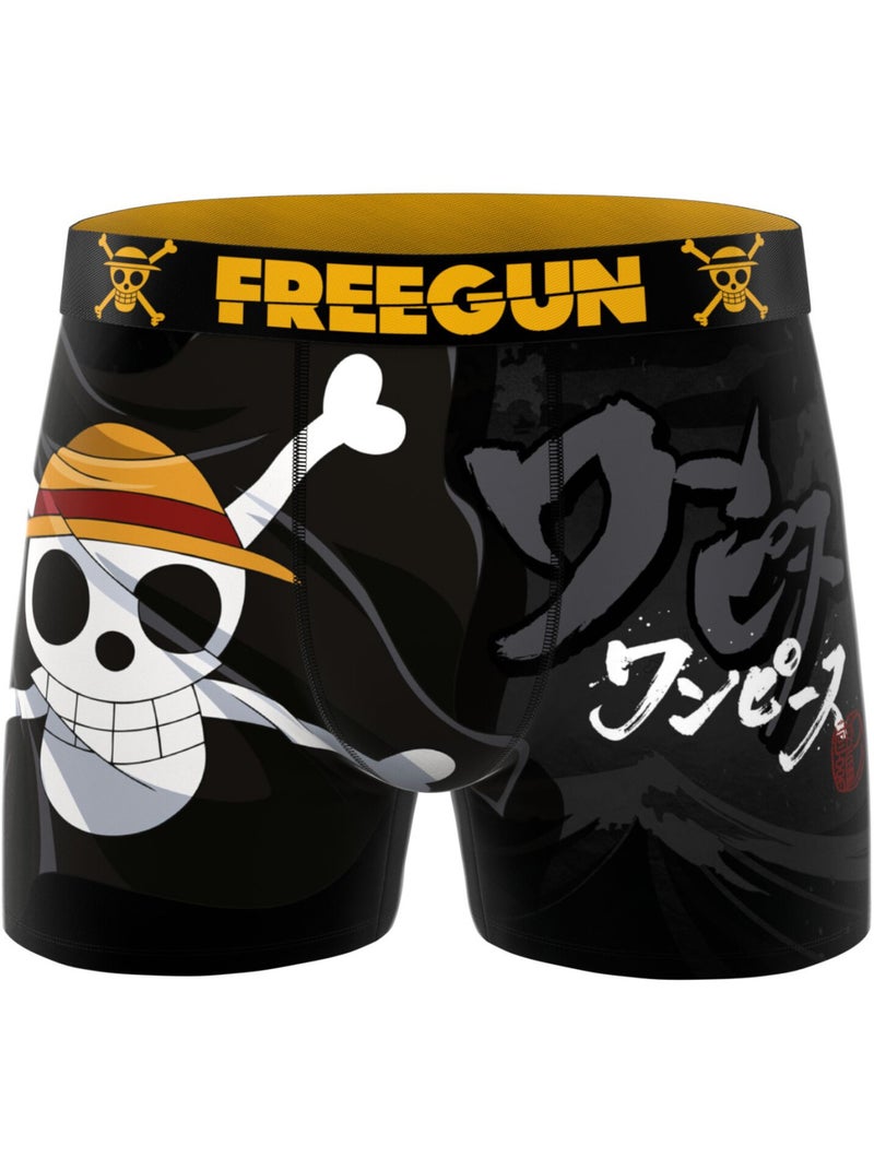 Lot de 4 boxers homme One Piece Freegun Rouge - Kiabi
